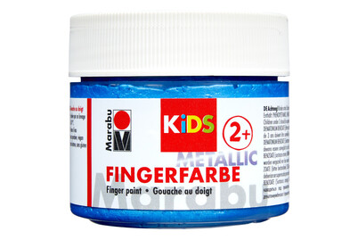 Image of Marabu Kids Fingerfarbe Metallic Blau bei JUMBO