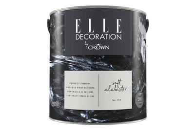 Image of Elle Decoration by Crown Premium Wandfarbe Matt Soft Alabaster No. 104 2.500L