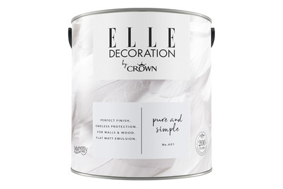 Image of Elle Decoration by Crown Premium Wandfarbe Matt Pure & Simple No. 601 2.500L