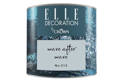 Image of Elle Decoration by Crown Premium Wandfarbe Matt Wave after Wave No. 212 0.125L