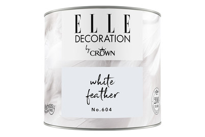 Image of Elle Decoration by Crown Premium Wandfarbe Matt White Feather No. 604 0.125L bei JUMBO