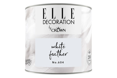 Image of Elle Decoration by Crown Premium Wandfarbe Matt White Feather No. 604 0.125L