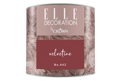 Image of Elle Decoration by Crown Premium Wandfarbe Matt Velvetine No. 442 0.125L