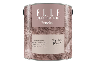Image of Elle Decoration by Crown Premium Wandfarbe Matt Tapestry Thread No. 418 2.500L