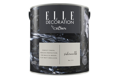 Image of Elle Decoration by Crown Premium Wandfarbe Matt Sidewalk No. 111 2.500L