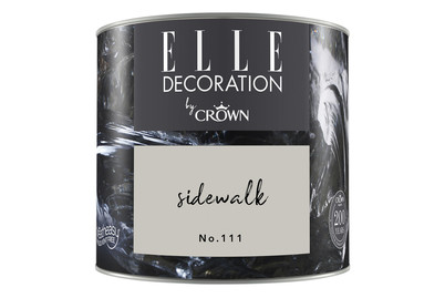 Image of Elle Decoration by Crown Premium Wandfarbe Matt Sidewalk No. 111 0.125L