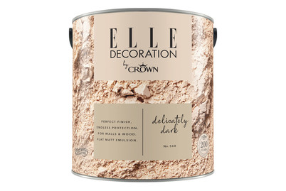Image of Elle Decoration by Crown Premium Wandfarbe Matt Delicately Dark No. 568 2.500L