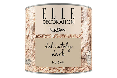 Image of Elle Decoration by Crown Premium Wandfarbe Matt Delicately Dark No. 568 0.125L