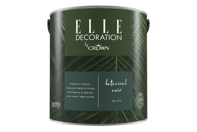 Image of Elle Decoration by Crown Premium Wandfarbe Matt Botanical Noir No. 374 2.500L bei JUMBO