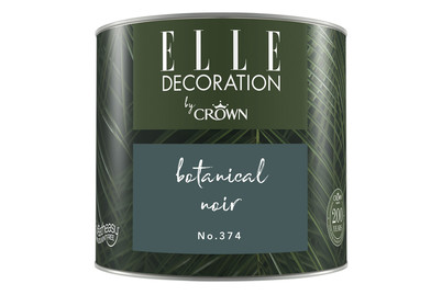 Image of Elle Decoration by Crown Premium Wandfarbe Matt Botanical Noir No. 374 0.125L