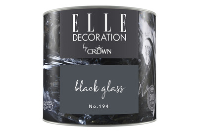 Image of Elle Decoration by Crown Premium Wandfarbe Matt Black Glass No.194 0.125L
