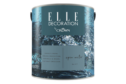 Image of Elle Decoration by Crown Premium Wandfarbe Matt Open Water No.217 2.500L