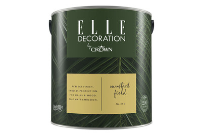 Image of Elle Decoration by Crown Premium Wandfarbe Matt Mustard Field No. 345 2.500L bei JUMBO