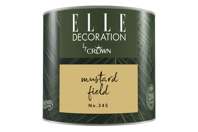 Image of Elle Decoration by Crown Premium Wandfarbe Matt Mustard Field No. 345 0.125L