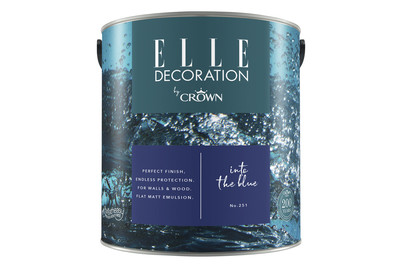 Image of Elle Decoration by Crown Premium Wandfarbe Matt Into The Blue No. 251 2.500L