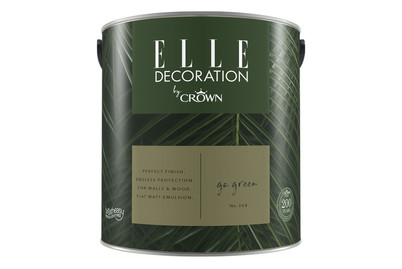 Image of Elle Decoration by Crown Premium Wandfarbe Matt Go Green No. 368 2.500L bei JUMBO