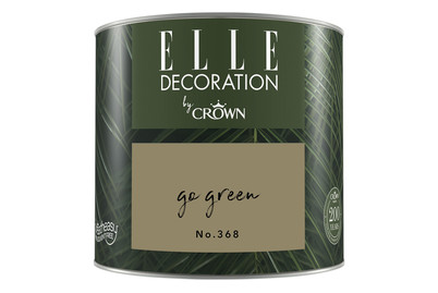 Image of Elle Decoration by Crown Premium Wandfarbe Matt Go Green No. 368 0.125L