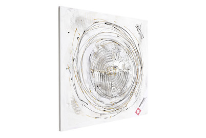 Image of Wandbild handgemalt Original Kreis mit Gold bei JUMBO