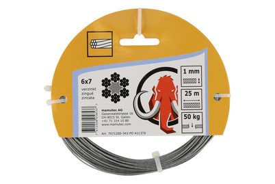Image of Drahtseil verzinkt 1mm 25m bei JUMBO