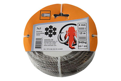 Image of Drahtseil Inox 4mm 15m bei JUMBO