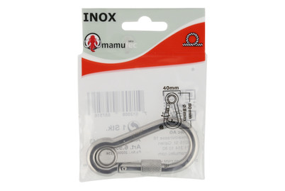 Image of Schraubkarabiner mit Öse Inox bei JUMBO