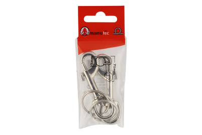 Image of Haken mit Ring vernickelt 2St. bei JUMBO