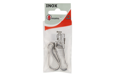 Image of Feuerwehrkarabiner Inox 50mm 2St. bei JUMBO