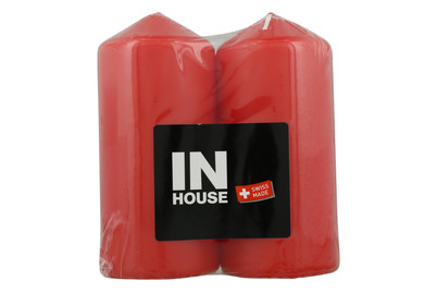 Image of Zylinderkerzen 60x130 2Stk. rot bei JUMBO