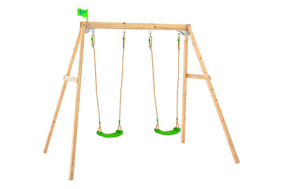 Image of Holz Doppelschaukel bei JUMBO