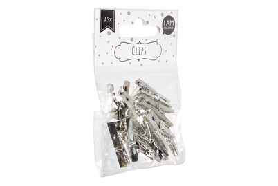 Image of Klammern silber 4 x 30 mm 15 Stk. bei JUMBO