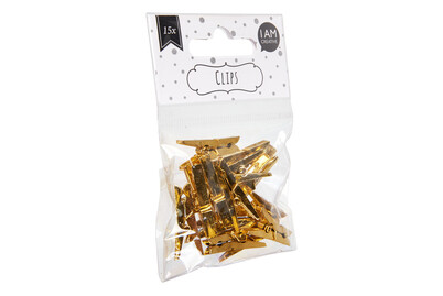 Image of Klammern gold 4 x 30 mm 15 S. bei JUMBO