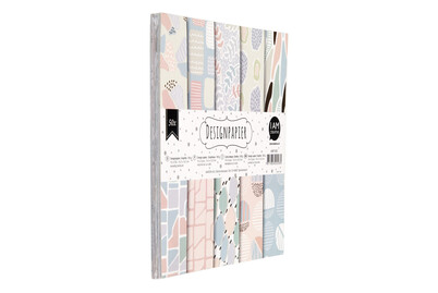 Image of Design Papier Set Graphik 15.2 x 15.2 cm 50 Stk. bei JUMBO