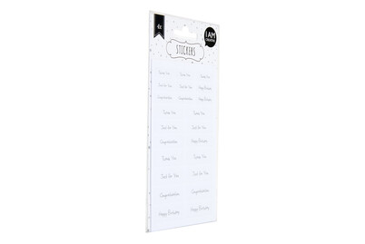 Image of Sticker silber 4 Blatt bei JUMBO
