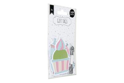 Image of Gift Tag Cup Cake 9 Stk.