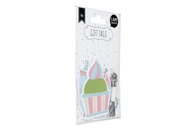 Image of Gift Tag Cup Cake 9 Stk. bei JUMBO