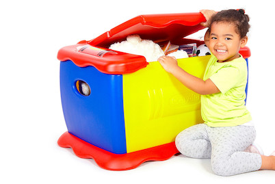 Image of 2in1 Maltisch Spielzeugtruhe bei JUMBO