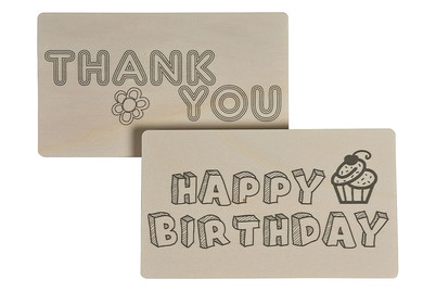 Image of Oecoplan Holz Karte 2 Stück bei JUMBO