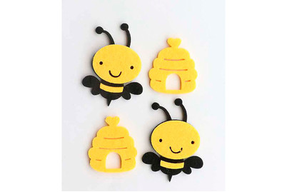 Image of Glorex Filz-Streuteile Biene und Honigtopf bei JUMBO