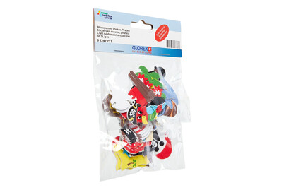 Image of Glorex Moosgummi Sticker Piraten bei JUMBO