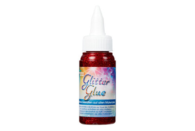 Image of Glitterglue Flasche 60ml Dosierverschluss rot bei JUMBO