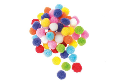 Image of Pompons-Mix, bunt, 1.5 cm 60St bei JUMBO