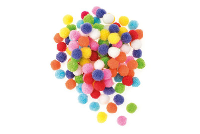 Image of Pompons-Mix, bunt, 1 cm 120St bei JUMBO