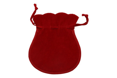 Image of Samtsäckchen, weinrot 13 x 15 cm mit Kordelzug, 100% Polyester bei JUMBO