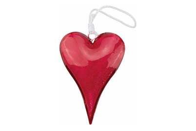 Image of Metallherz, rot, mit Hänger 8.2 x 12.3 x 2.2 cm bei JUMBO