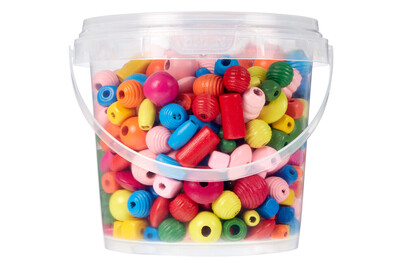 Image of Holzperlen Formenmix bunt 250g bei JUMBO