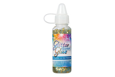 Image of Glitterglue Flasche 53ml Confetti Sterne gold bei JUMBO