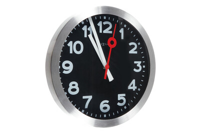 Image of NeXtime Wanduhr, Station Ø 35 cm Schwarz bei JUMBO