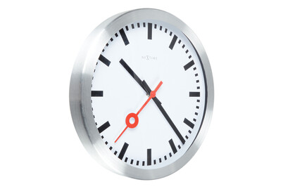 Image of NeXtime Wanduhr, Station Ø 35 cm Weiss bei JUMBO