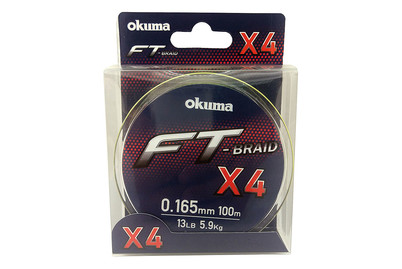 Image of Okuma FT-Braid x4 Gray 150m - 0.115 mm