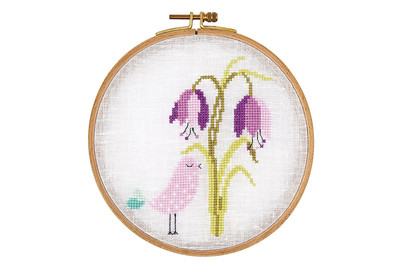 Image of Stickset, Vogel mit Blume bei JUMBO